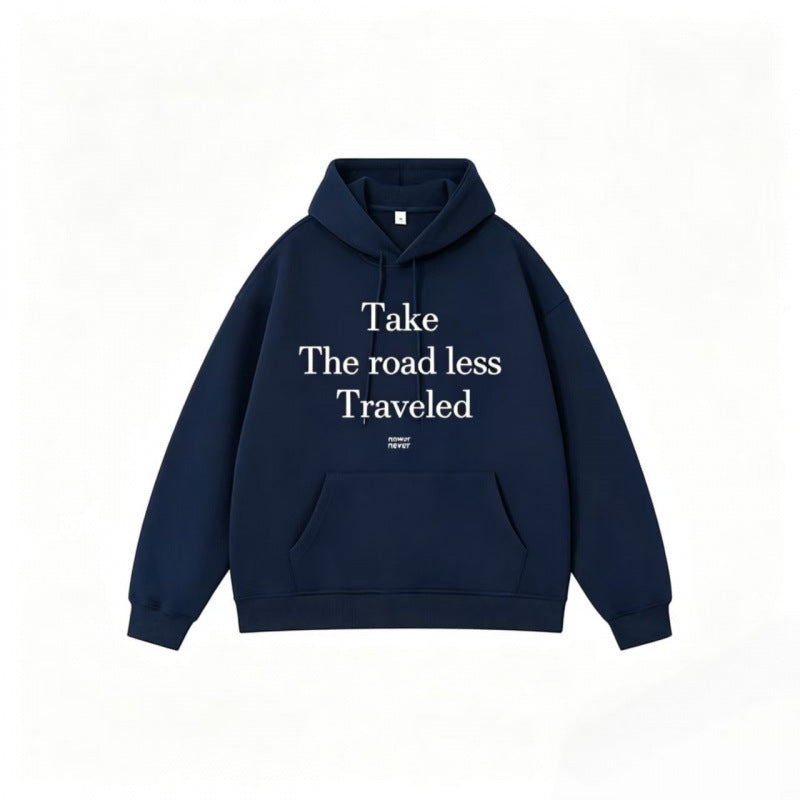 Unisex Oversize Hoodie with Statement Print and Kangaroo Pocket Fashion Glam