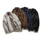 Unisex Boxy transitional bomber jacket with drawstring hem and snap button placket Fashion Glam