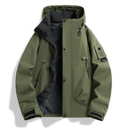 Men's minimalist weatherproof parka with contrast lining and utility details Fashion Glam
