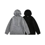 Unisex Oversize Hoodie made of fine knit with half zipper Fashion Glam