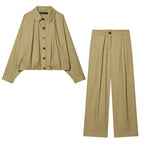 women's wide pleated pants with high waist and distinctive front creases Fashion Glam