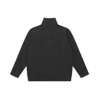 Unisex Oversize Sweatshirt with half zip, stand-up collar and kangaroo pocket Fashion Glam