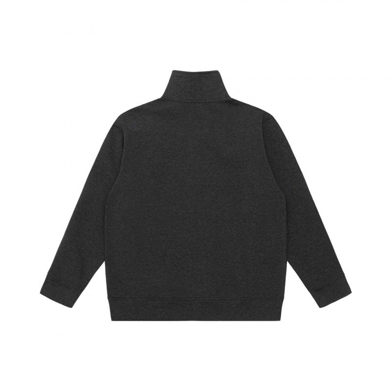 Unisex Oversize Sweatshirt with half zip, stand-up collar and kangaroo pocket Fashion Glam