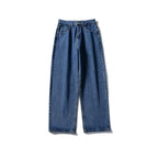 Women's high-waisted wide jeans made of sturdy denim with a straight leg Fashion Glam