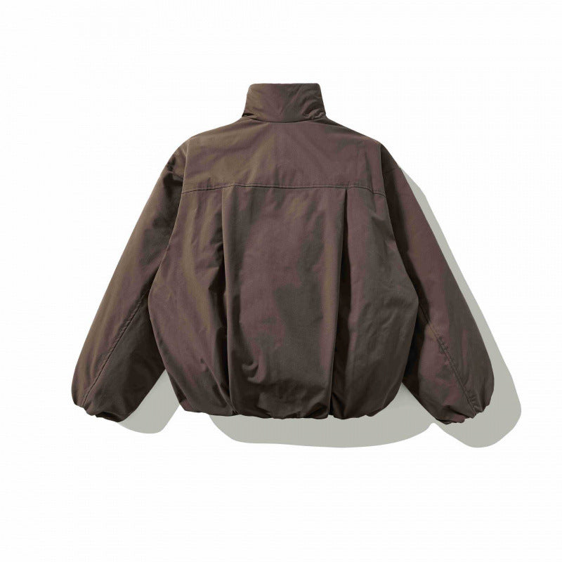 Unisex Short padded jacket with balloon sleeves and high stand-up collar Fashion Glam