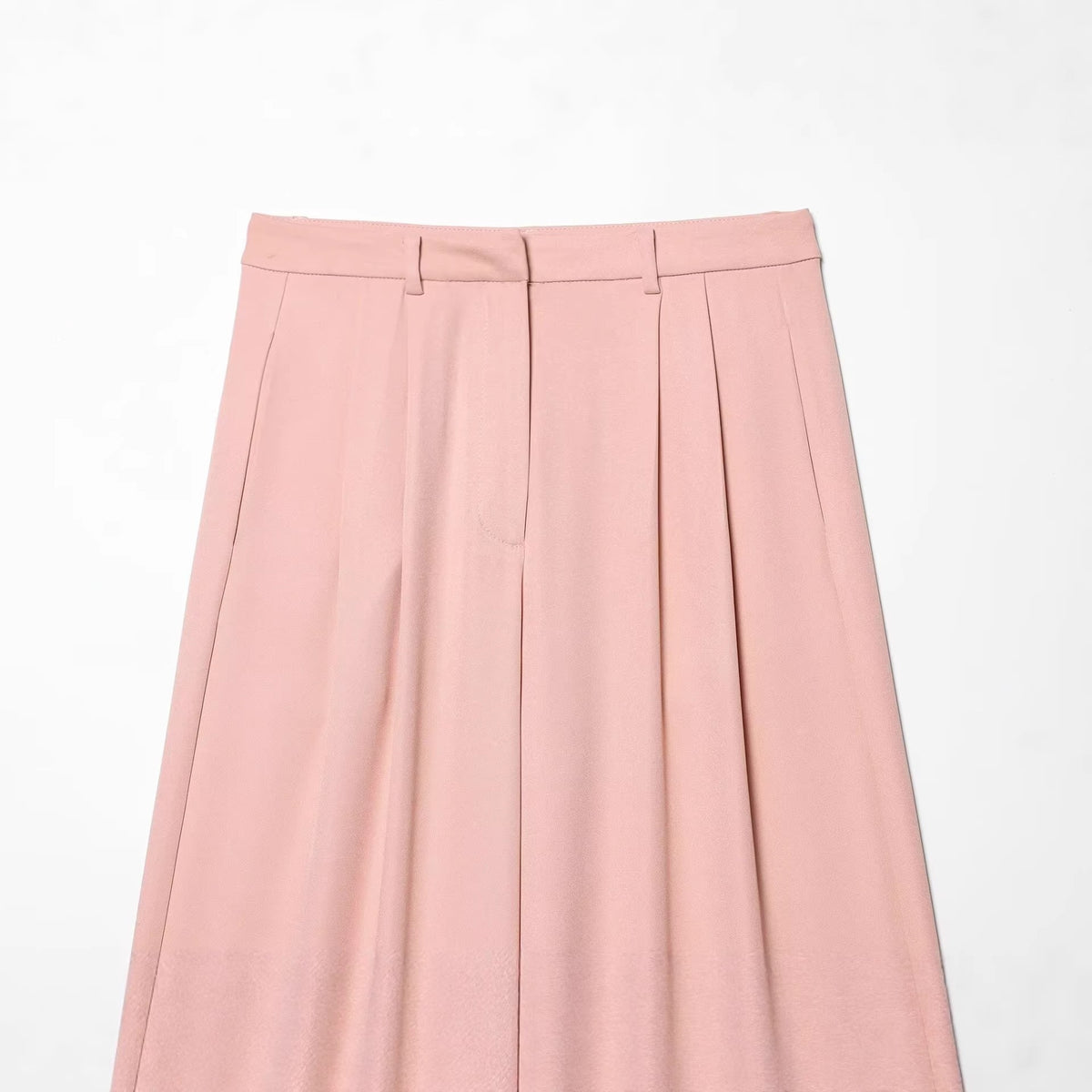 Women's High-Waisted Palazzo Pants with Wide Leg and Piping Pockets Fashion Glam