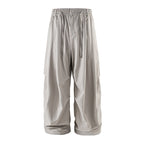 Unisex Loose-fitting technical cargo pants with elastic waistband, drawstring, and zip pockets Fashion Glam