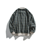 Unisex boxy bomber jacket in herringbone look with ribbed cuffs, flap pockets, and concealed snap button placket Fashion Glam