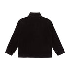 Unisex Henley fleece pullover with short button closure, stand-up collar and boxy cut Fashion Glam