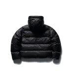 Unisex Short Boxy Puffer Jacket with Volume Hood, Water-Repellent Shell and Thermal Down Filling Fashion Glam