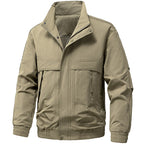 Men's technical hooded softshell jacket with adjustable hood and utility pockets Fashion Glam