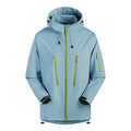 Men's Three-Layer Waterproof Breathable Hardshell Outdoor Jacket with Hood and Sealed Seams Fashion Glam