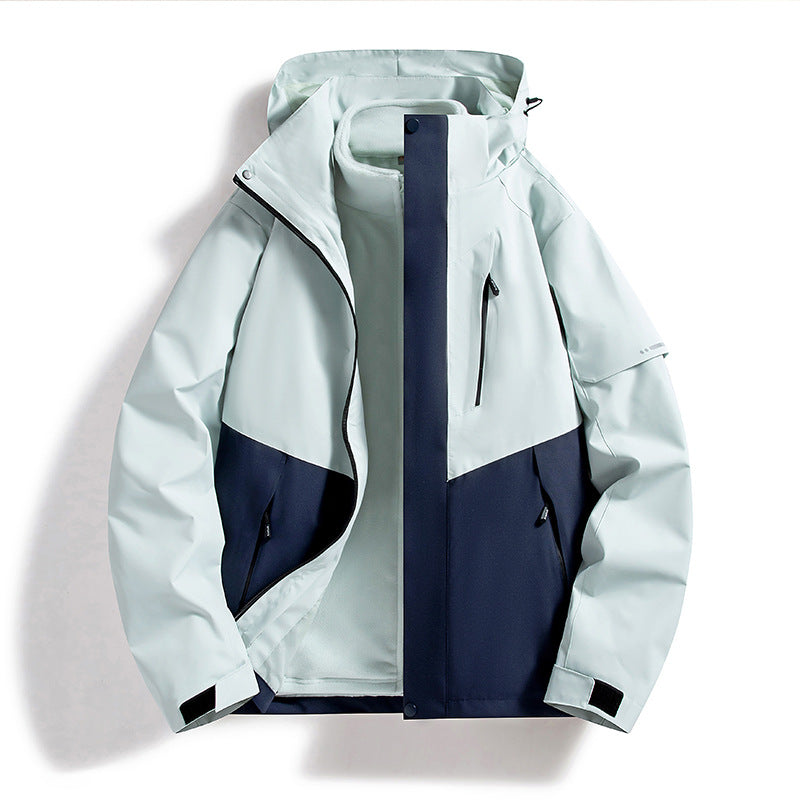 Women's weatherproof softshell ski jacket with fleece lining and hood Fashion Glam