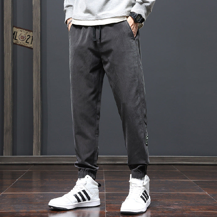 Men's Relaxed-Fit Jogger Pants with Elastic Waistband, Drawstring, and Cuffs Fashion Glam