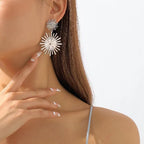 Women's Hanging Earrings in Modern Radiant Design Fashion Glam