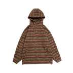 Unisex knit hoodie in oversized cut with half zipper Fashion Glam