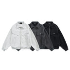 Unisex Zip Sweat Jacket with Patch Chest Flaps and Ribbed Hem Fashion Glam