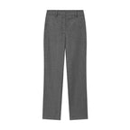 Women Straight Cut Suit Trousers with High Waist and Crease Fashion Glam