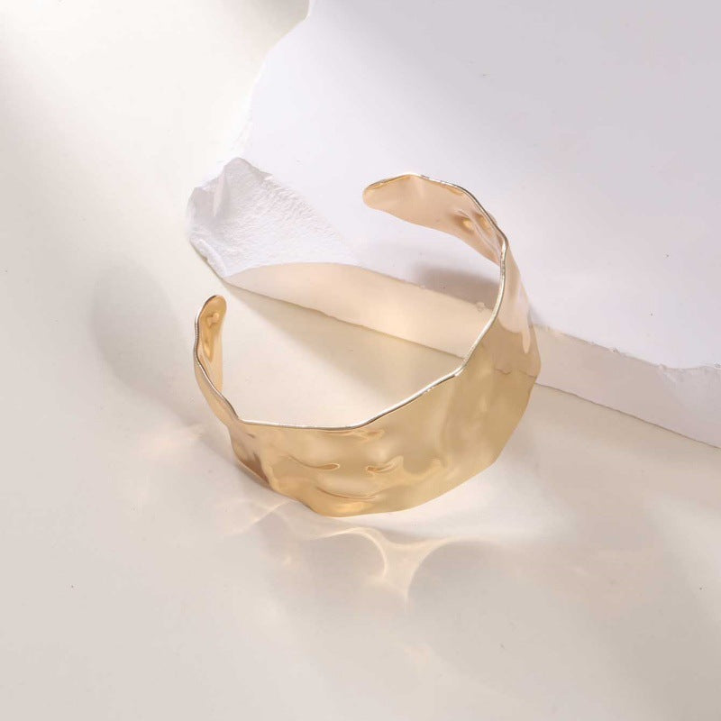 Ladies Open Cuff Bracelet with Artistic, Organic Design Fashion Glam