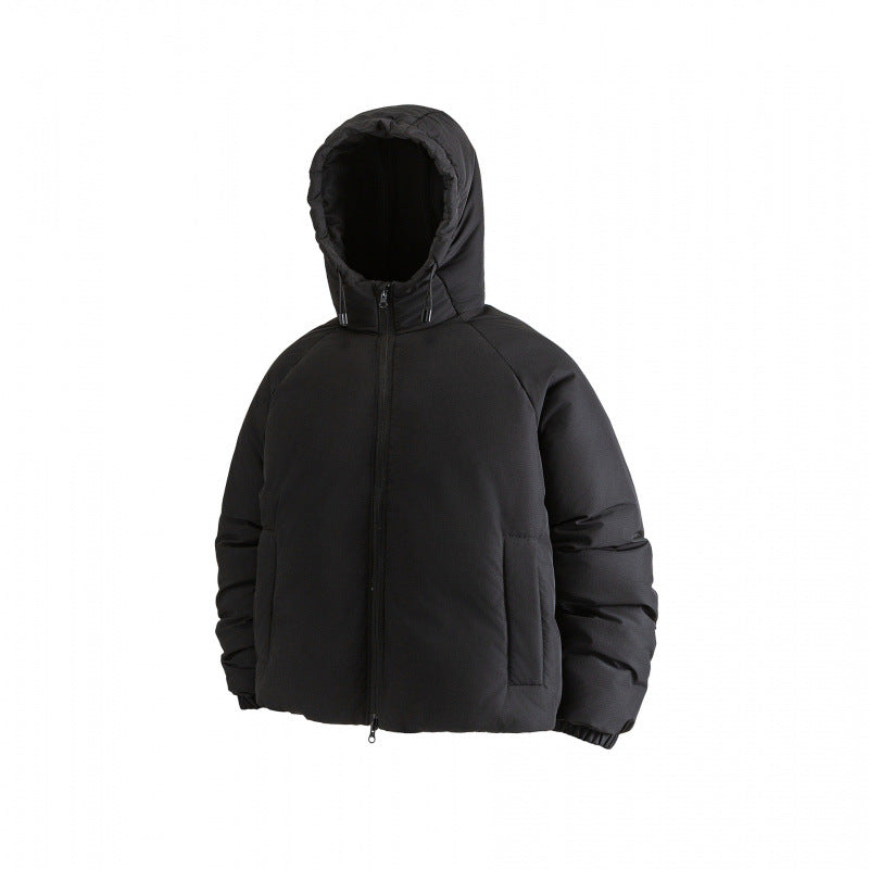 Women's Lightweight Boxy Quilted Hoodie Jacket with Drawstring, Concealed Zipper and Elastic Cuffs Fashion Glam