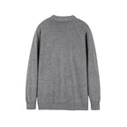 Unisex Well-Groomed Knit Zip Jacket in Oversize Bomber Style with Round Neck Fashion Glam