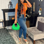 Women's Waist-Cinching Sculpting Skinny Jeans with Shaping Hip Lift and Slim Ankle Length Fashion Glam