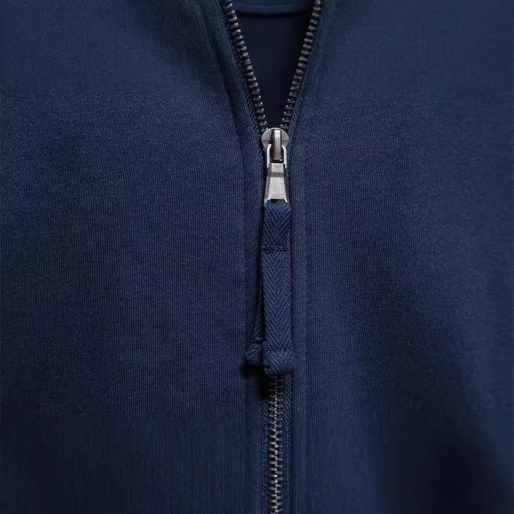 Men's sweatshirt jacket with high collar and full zip Fashion Glam