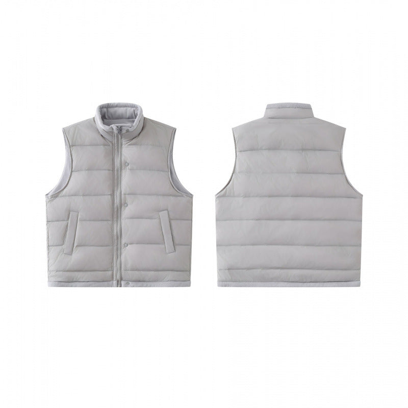 Unisex Lightweight padded thermal vest with stand-up collar and zipper Fashion Glam