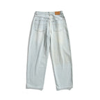 Women's Relaxed Fit Straight-Leg Denim Pants with High Waist and Soft Stonewash Details Fashion Glam