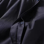 Women Oversized Button-Down Dress with Side Knot Belt and Midi Length Fashion Glam