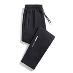 Men's Sporty Jogging Pants with Zipper Pocket, Drawstring, and Elastic Cuffs Fashion Glam