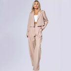 Women Two-Piece Women with Cropped Blazer