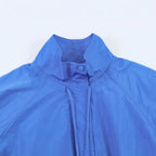 Women's Lightweight Wind and Travel Jacket with Stand Collar, Concealed Snap Placket and Drawstring Hem Fashion Glam