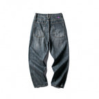 Men's Wide Baggy Jeans made of robust denim with a high waist and used wash Fashion Glam