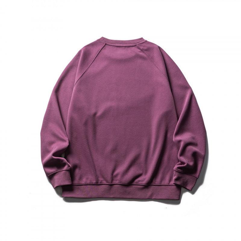 Unisex Oversize Sweatshirt in Collegiate Look with Round Neck and Raglan Sleeves Fashion Glam