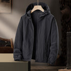 Men's Ultralight Hooded Windbreaker with Mesh Lining and Water-Repellent Exterior Fashion Glam