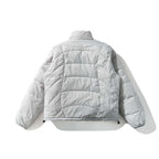 Unisex Ultralight Quilted Short Jacket with Geometric Quilting, Stand-up Collar and Drawstring Hem Fashion Glam