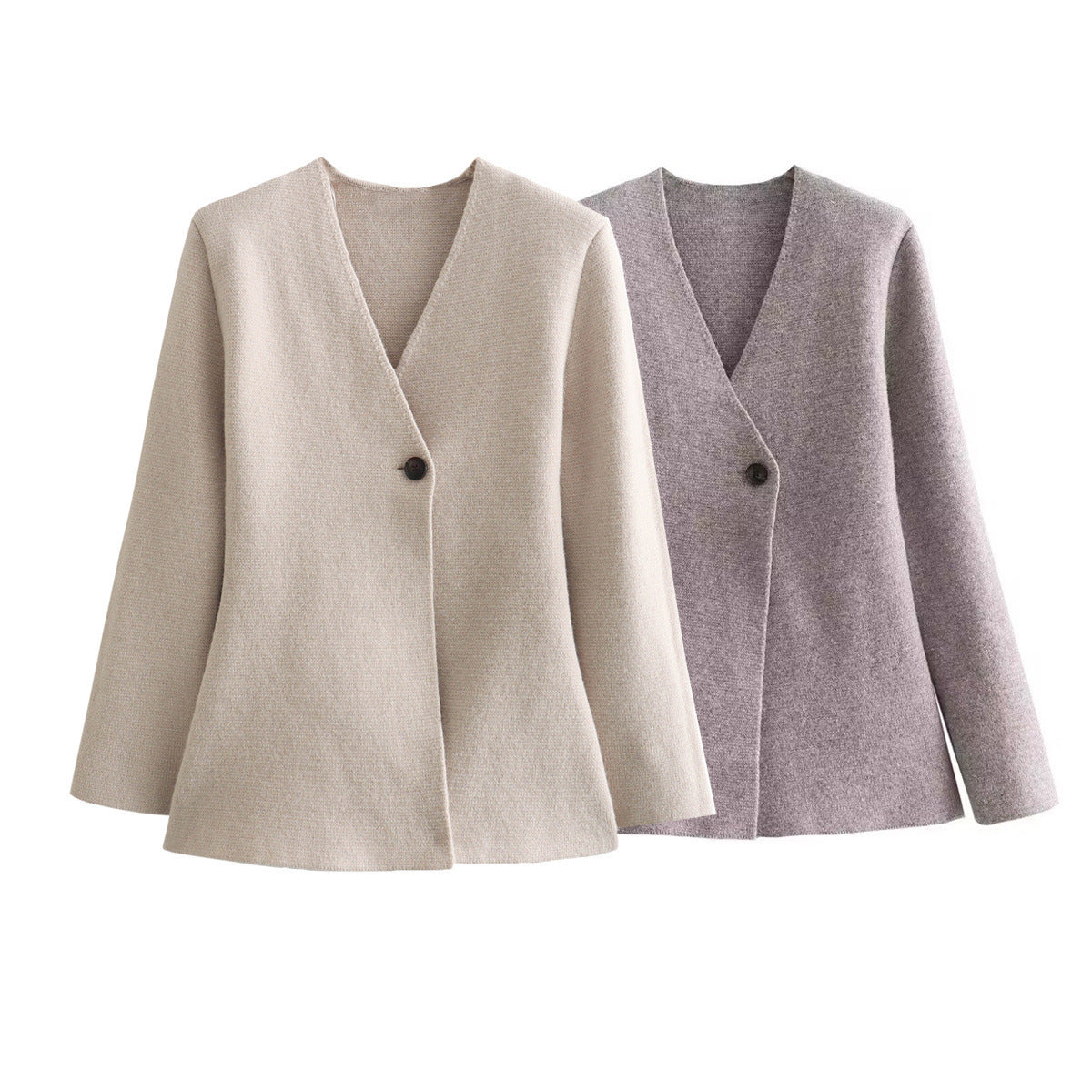 Women's fitted tailored blazer with peplum hem and single-button placket Fashion Glam
