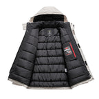 Men's Insulated Field Parka with Hood, Multiple Utility Pockets and Windproof Shell Fashion Glam