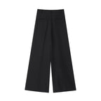Women's High-Waisted Culotte Pants with Wide Legs, Crease and Stylish Tailoring Look Fashion Glam