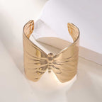 Women's Open Bangle with Elegant Wave Design Fashion Glam