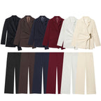 Women High-Waisted Palazzo Pants with Wide Leg and Smooth Waistband Fashion Glam
