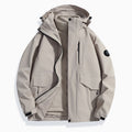 Men's Lightweight Softshell Rain Jacket with Detachable Fleece Lining, Sealed Seams and Multifunctional Pockets Fashion Glam
