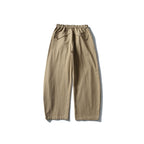 Men's Wide Utility Pants with Elastic Waistband and Distinctive Seam Panels Fashion Glam