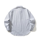 Unisex Lightweight Checked Overshirt with Shirt Collar, Side Pockets, and Curved Hem Fashion Glam