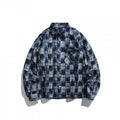 Unisex Checked Overshirt in Boxy Cut with Chest Pocket and Shirt Collar Fashion Glam