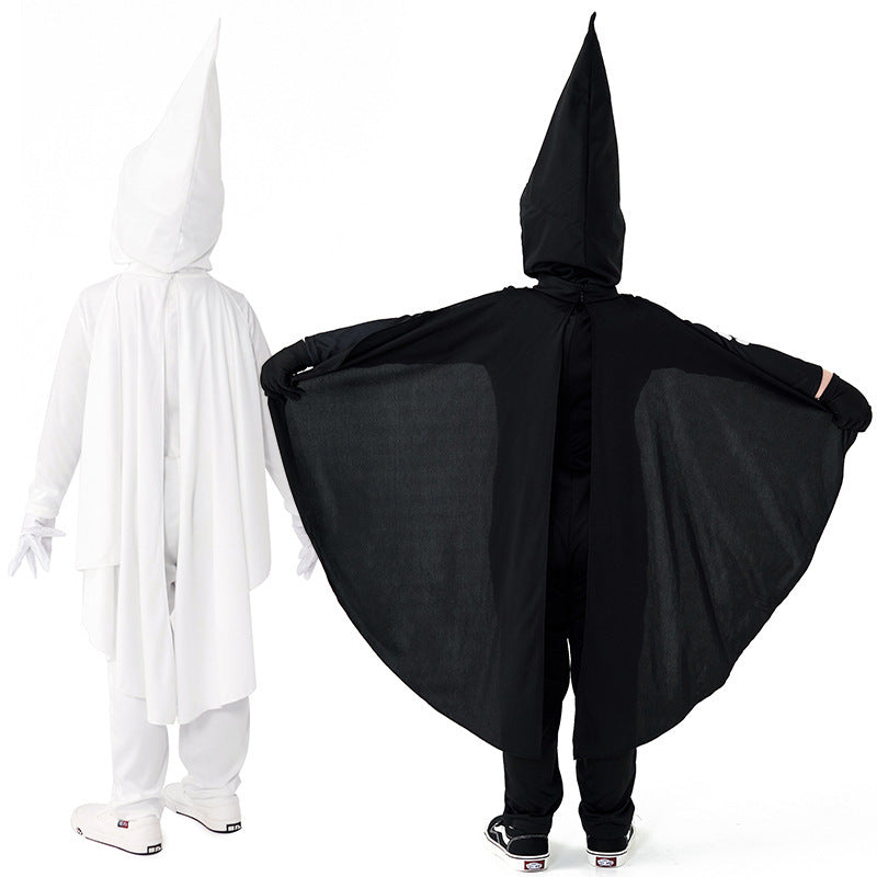 Women's skeleton costume with cloak and gloves Fashion Glam