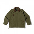 Unisex boxy overshirt jacket in utility style with cord collar, flap pockets and drawstring hem Fashion Glam