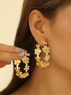 Women artistically designed hoops Fashion Glam