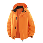 Men's Urban Softshell Outdoor Jacket with Hood, Concealed Zipper and Multiple Pockets Fashion Glam